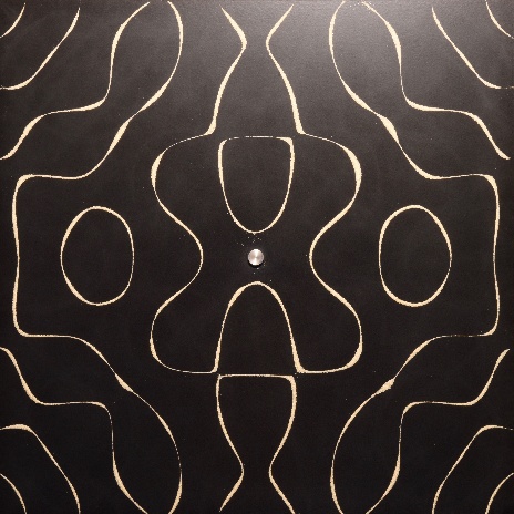 Chladni plate vibration pattern